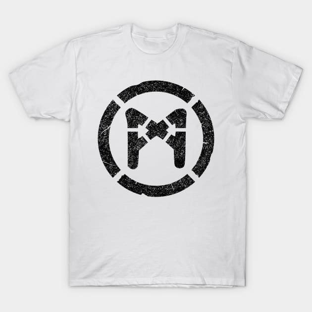 The old stencil of the rune Mannaz inscribed in the circle T-Shirt by opooqodesign